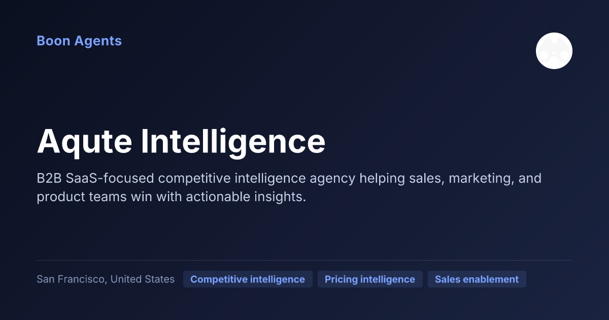 Aqute Intelligence — company overview