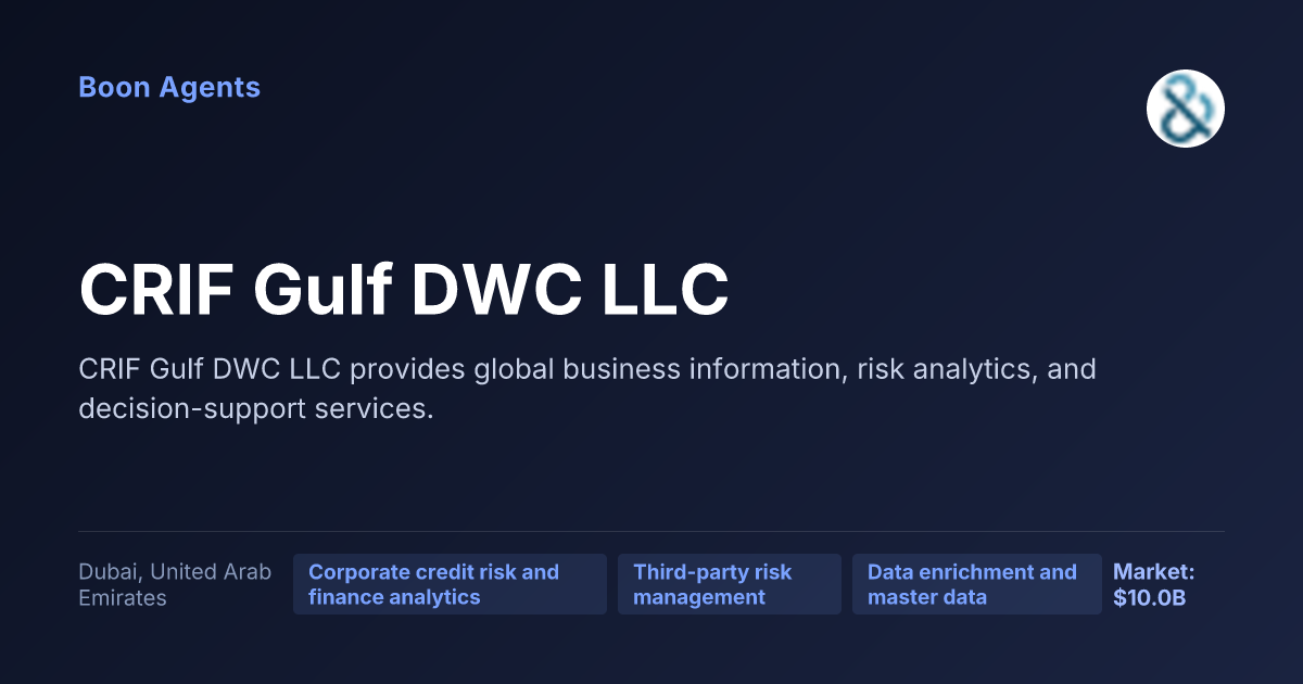 CRIF Gulf DWC LLC — company overview