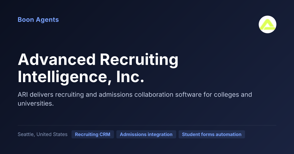 Advanced Recruiting Intelligence, Inc. — company overview