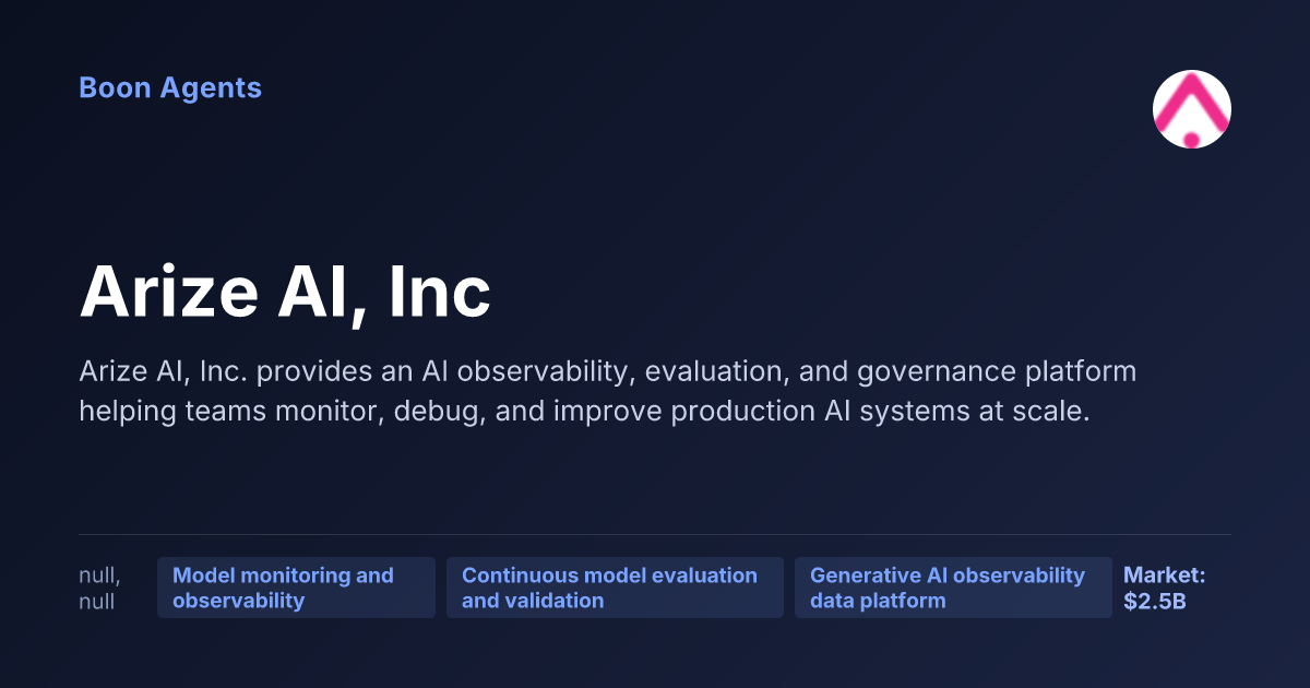 Arize AI, Inc — company overview