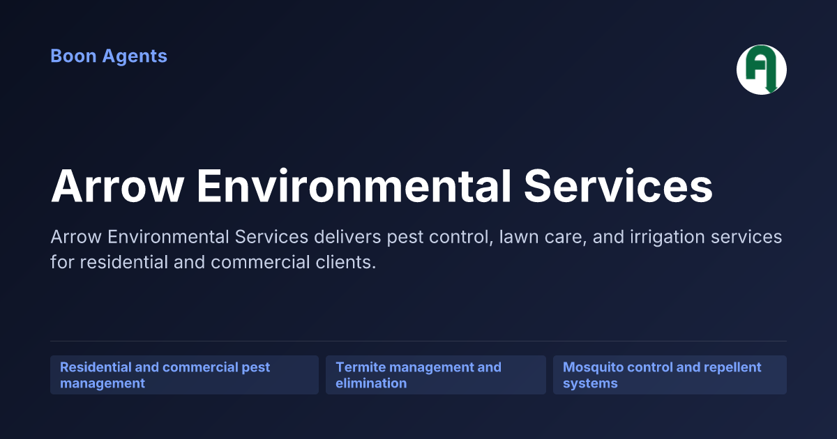 Arrow Environmental Services — company overview