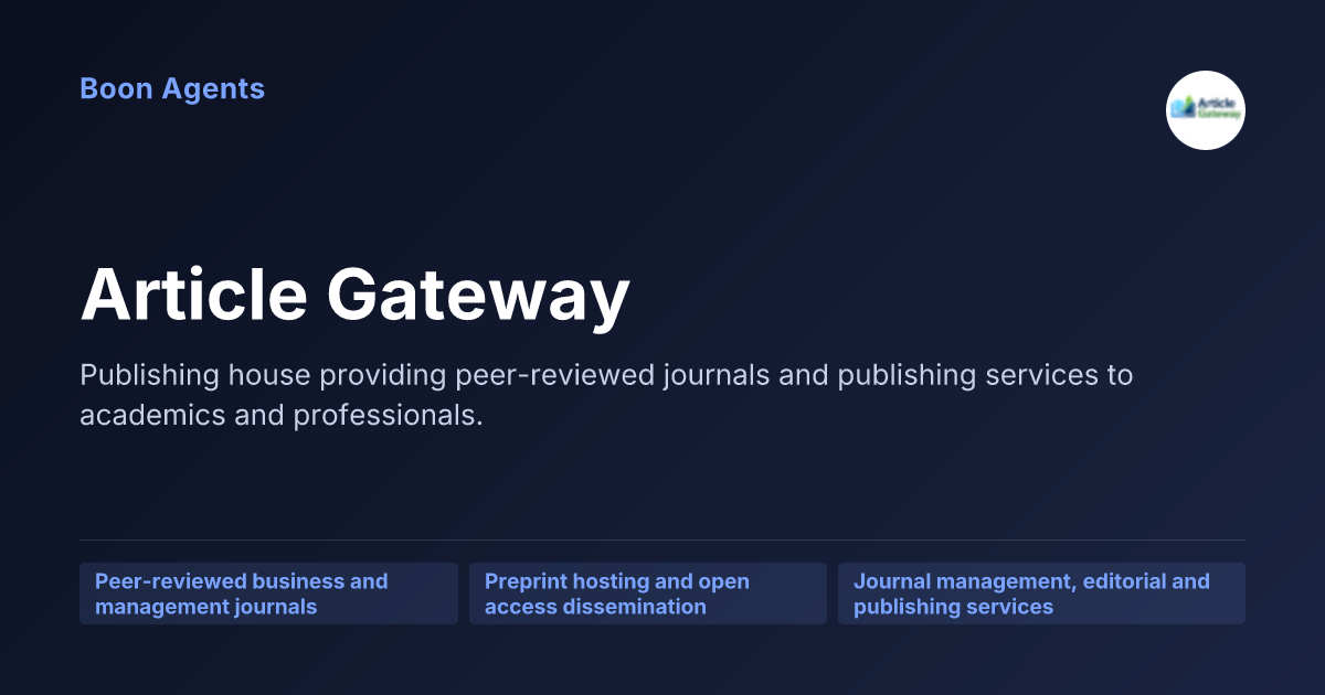 Article Gateway — company overview