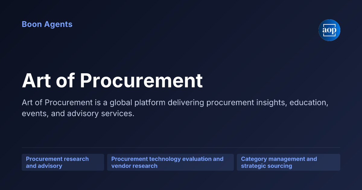 Art of Procurement — company overview