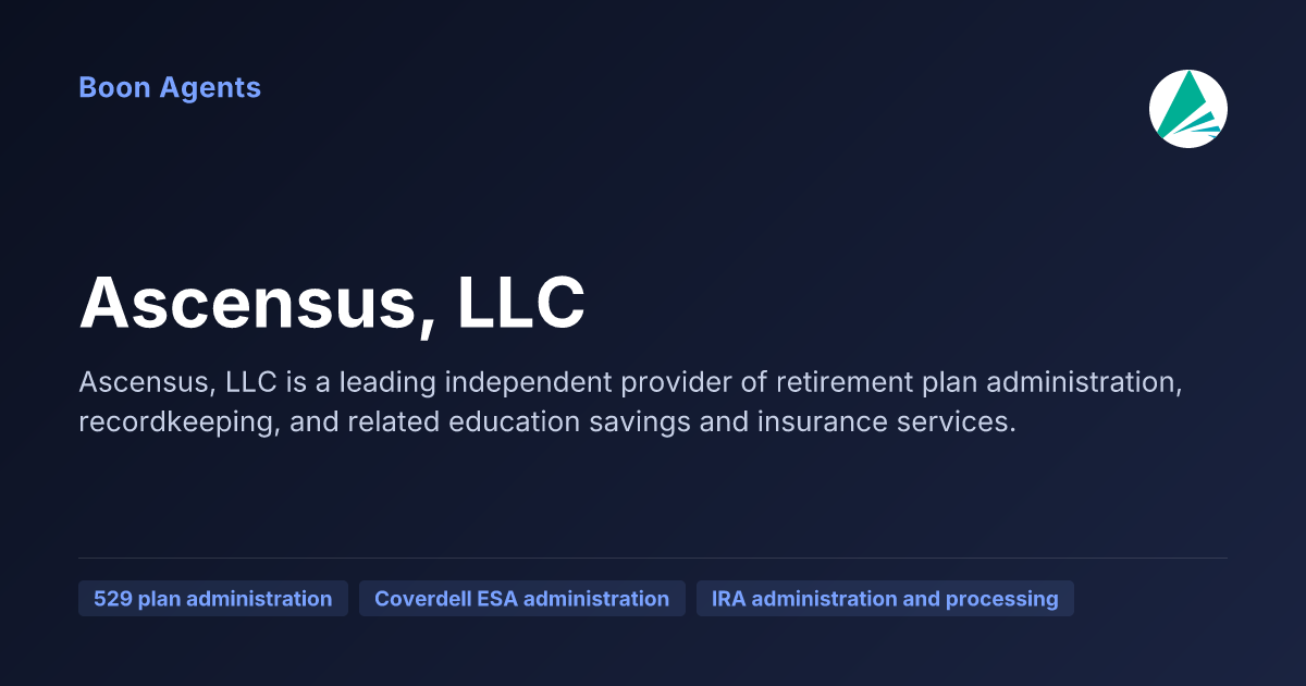 Ascensus, LLC — company overview