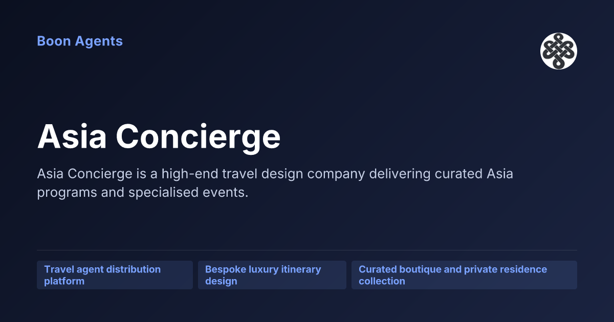 Asia Concierge — company overview