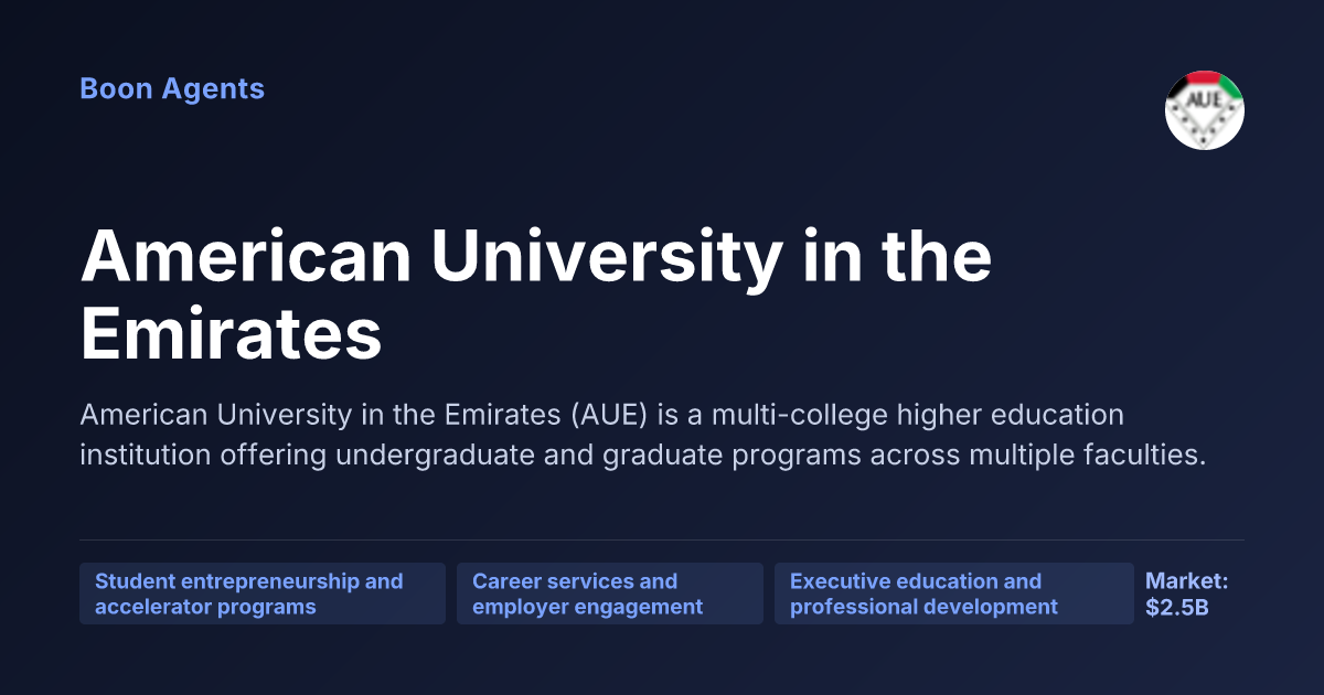 American University in the Emirates — company overview