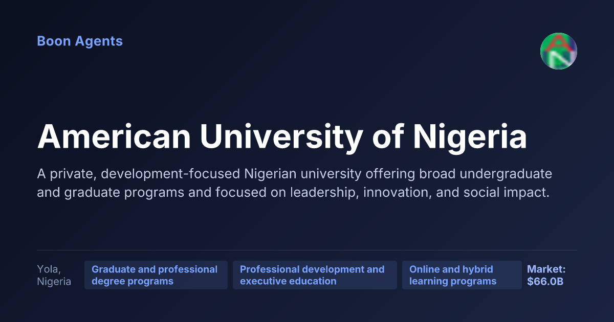 American University of Nigeria — company overview
