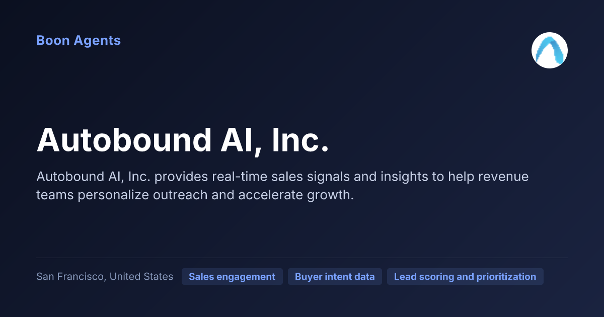 Autobound AI, Inc. — company overview