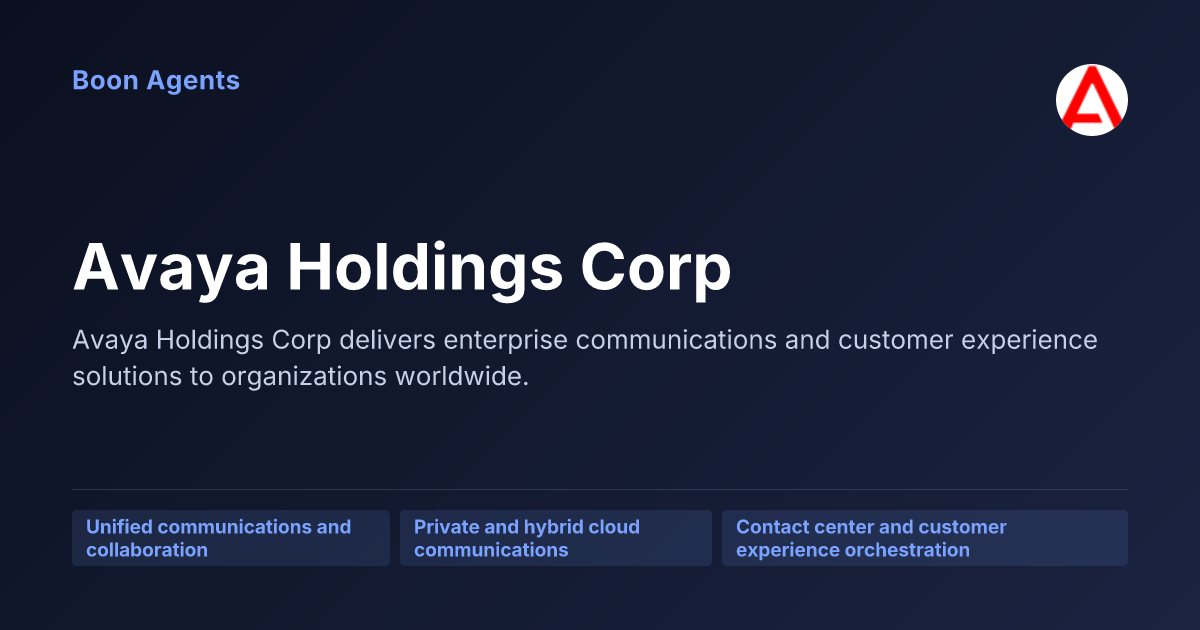 Avaya Holdings Corp — company overview