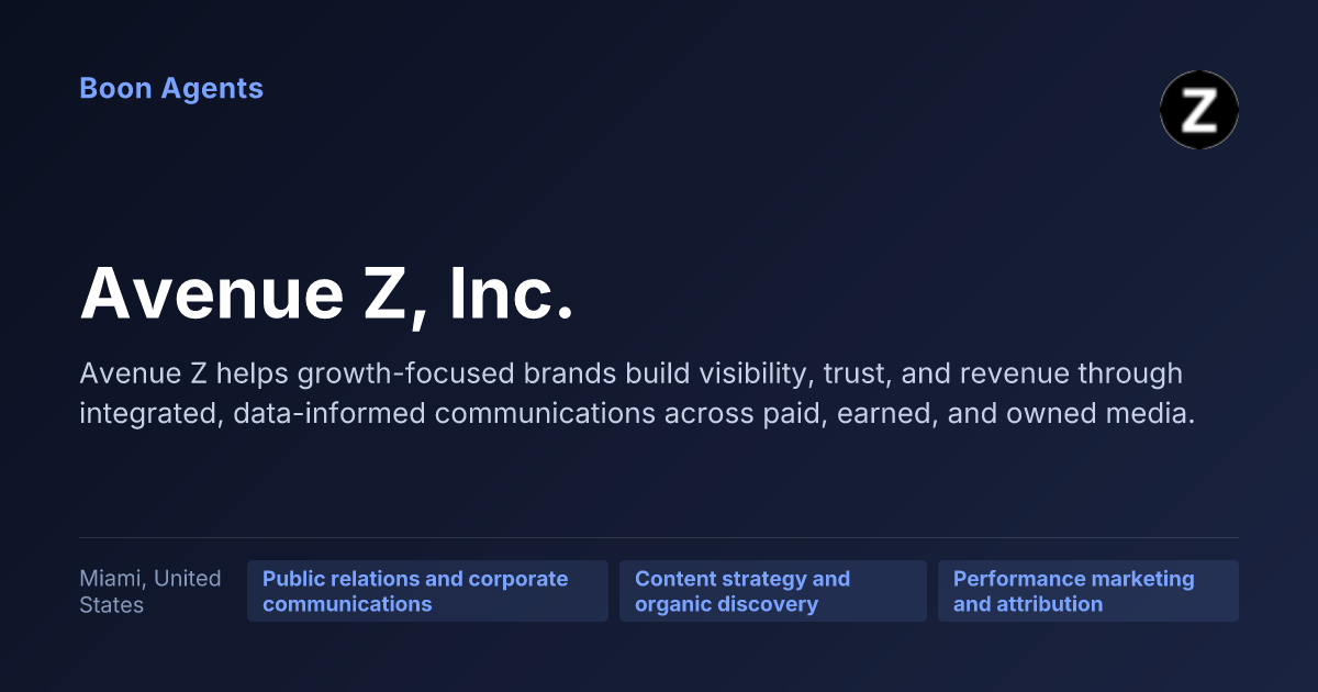 Avenue Z, Inc. — company overview