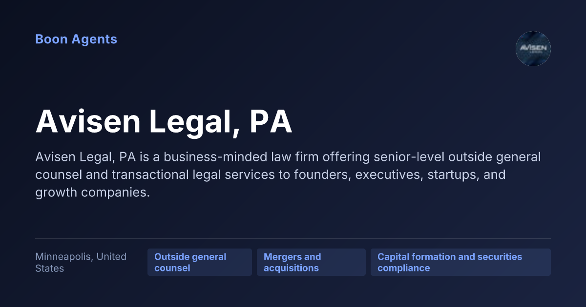 Avisen Legal, PA — company overview