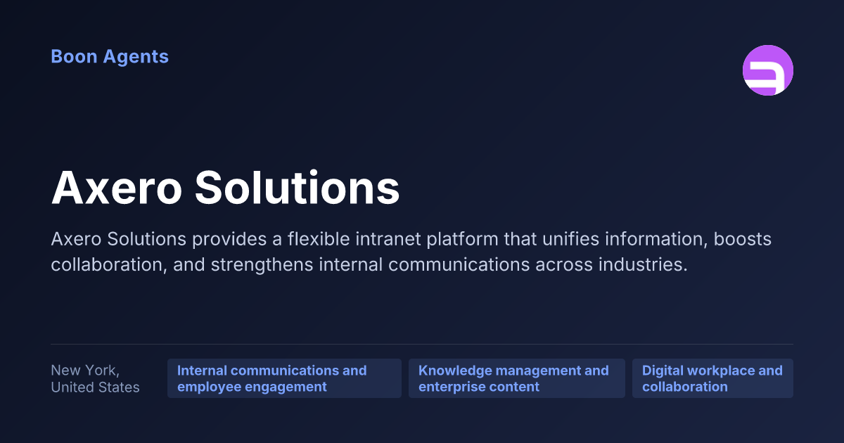 Axero Solutions — company overview
