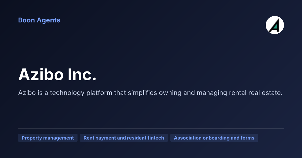 Azibo Inc. — company overview