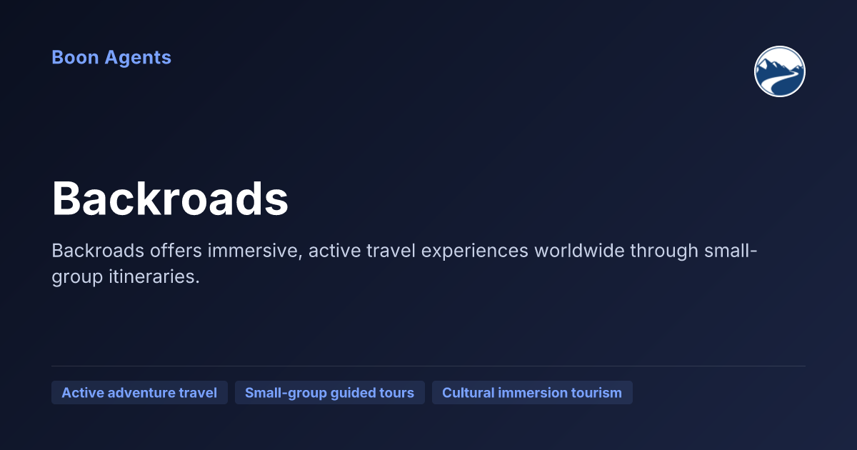 Backroads — company overview