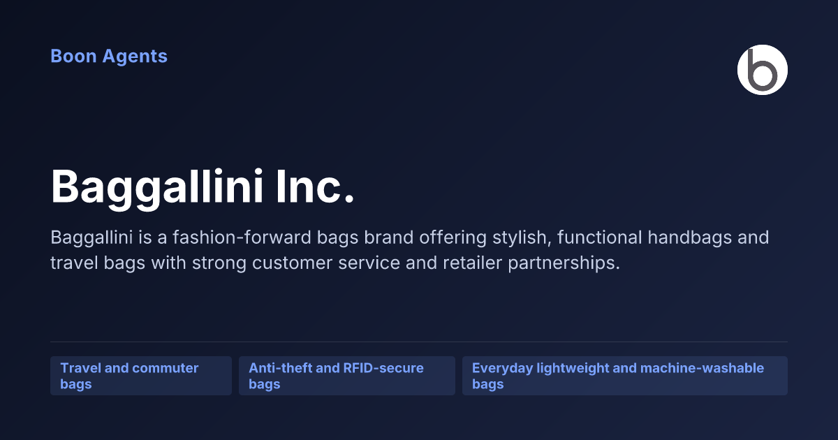Baggallini Inc. — company overview