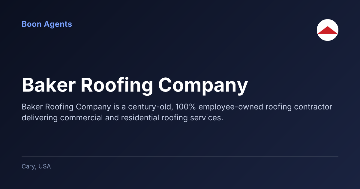Baker Roofing Company — company overview