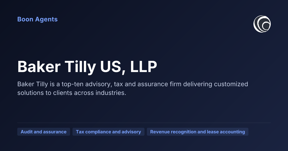 Baker Tilly US, LLP — company overview