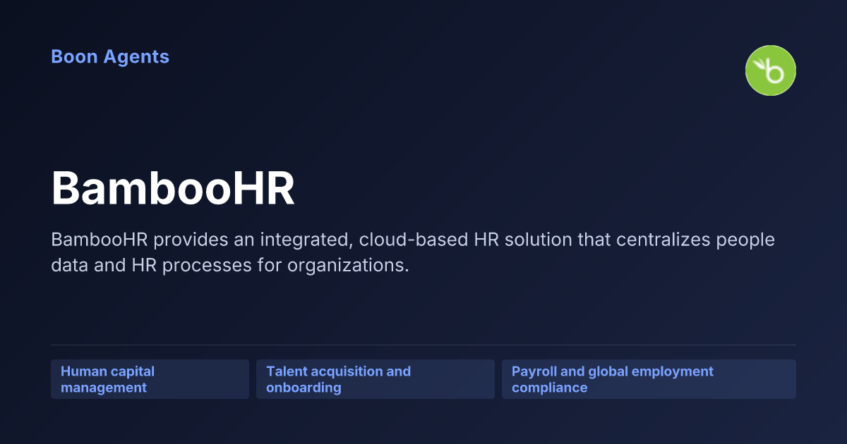 BambooHR — company overview