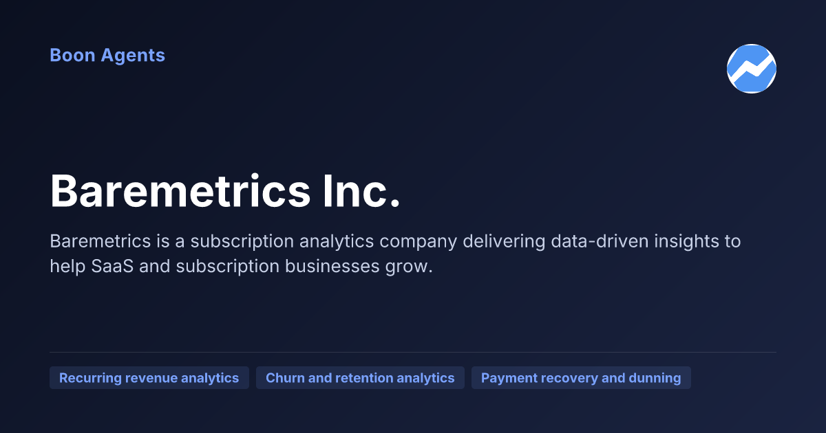 Baremetrics Inc. — company overview
