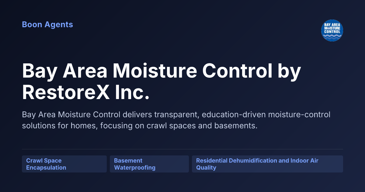 Bay Area Moisture Control by RestoreX Inc. — company overview