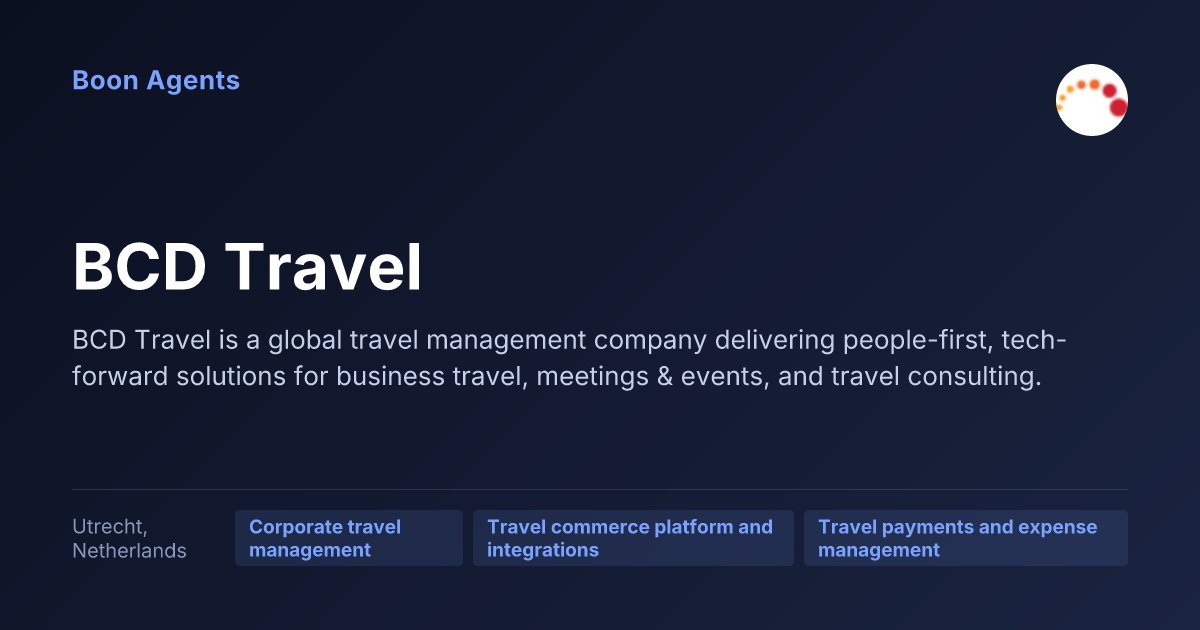 BCD Travel — company overview