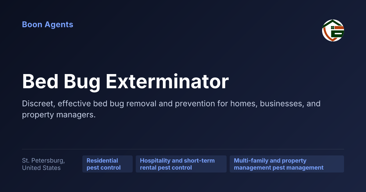 Bed Bug Exterminator — company overview