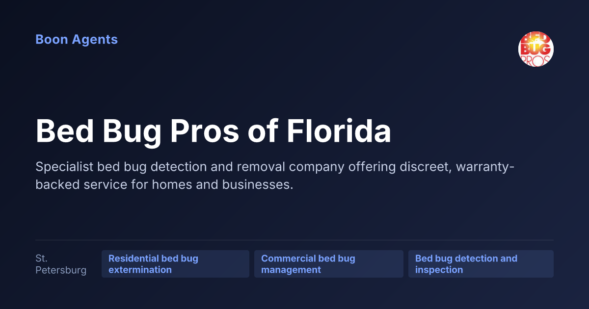 Bed Bug Pros of Florida — company overview