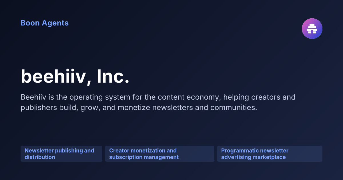 beehiiv, Inc. — company overview