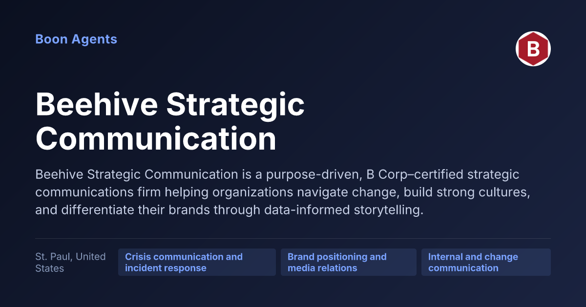 Beehive Strategic Communication — company overview