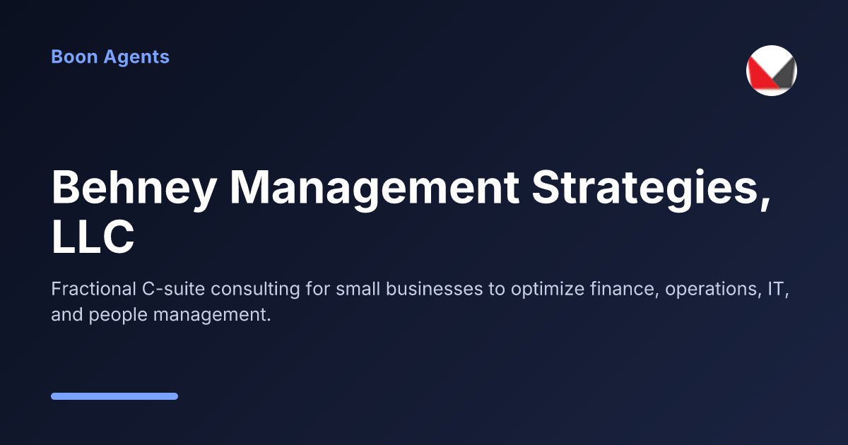 Behney Management Strategies, LLC — company overview