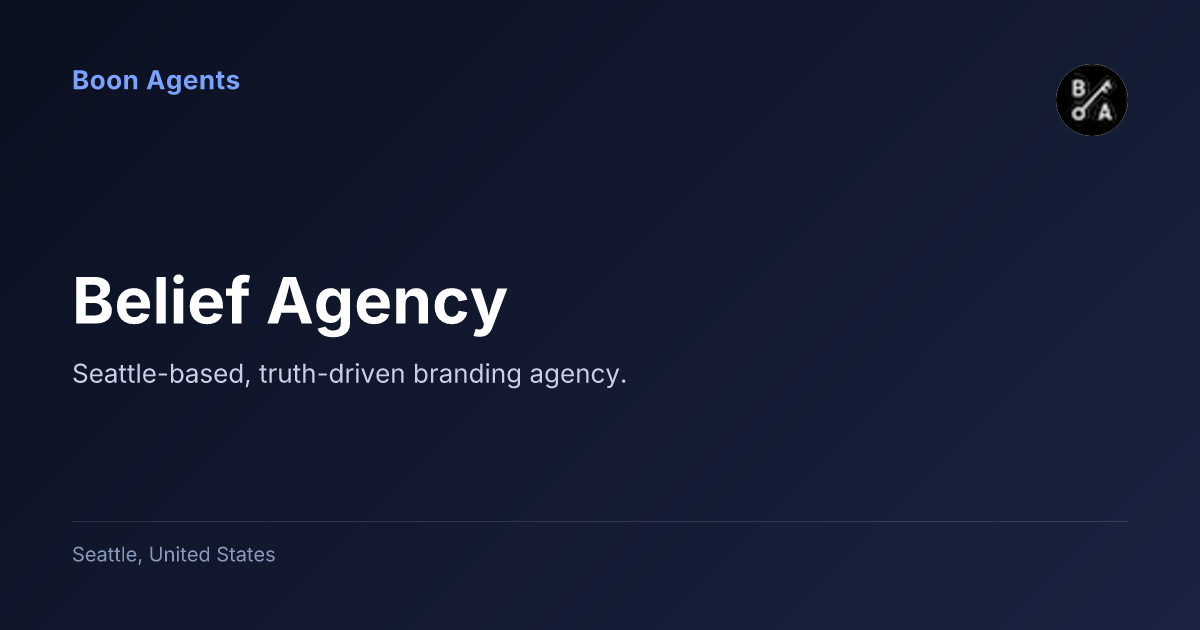 Belief Agency — company overview