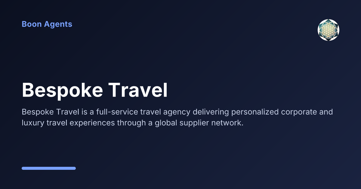 Bespoke Travel — company overview