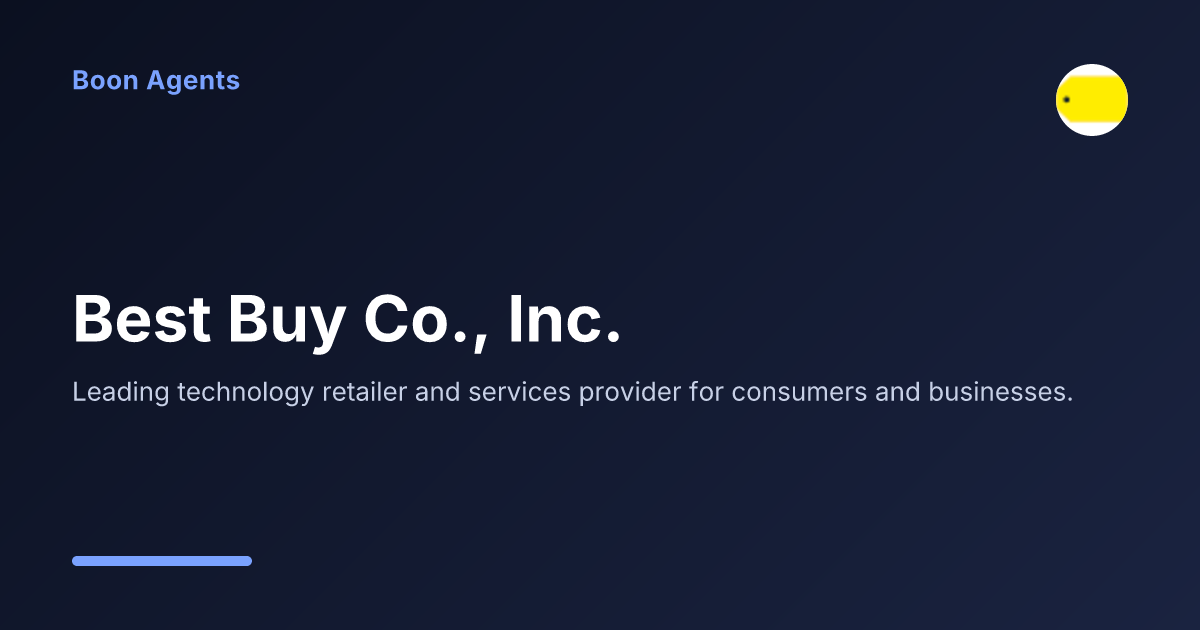 Best Buy Co., Inc. — company overview