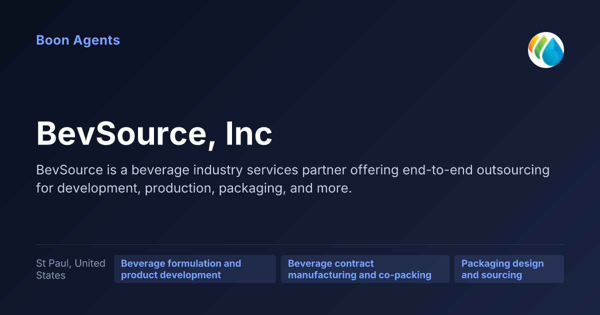 BevSource, Inc — company overview