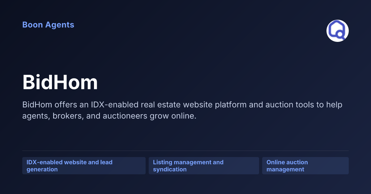 BidHom — company overview