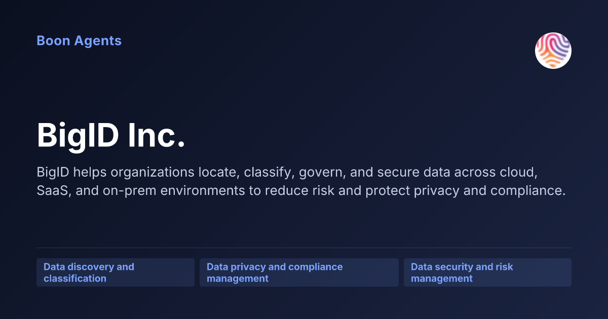 BigID Inc. — company overview