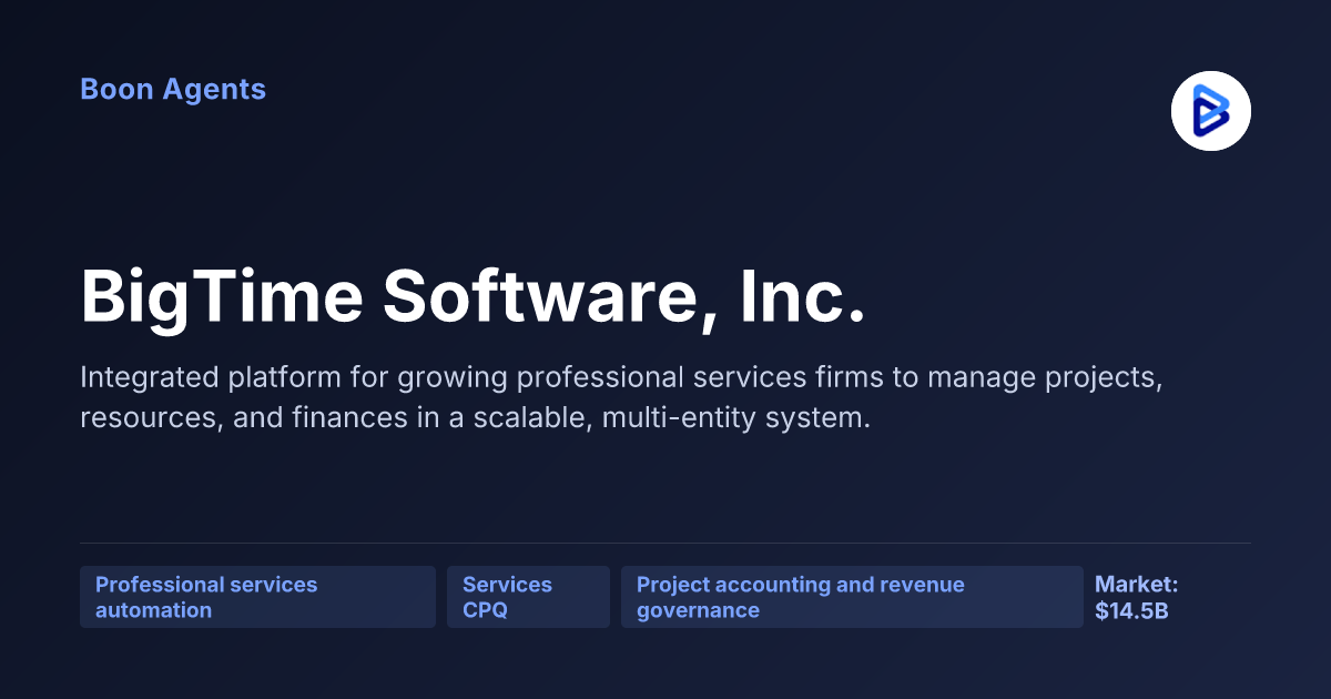 BigTime Software, Inc. — company overview