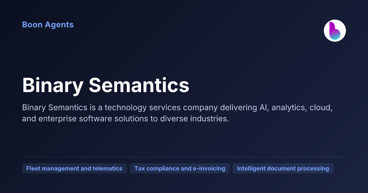Binary Semantics — company overview