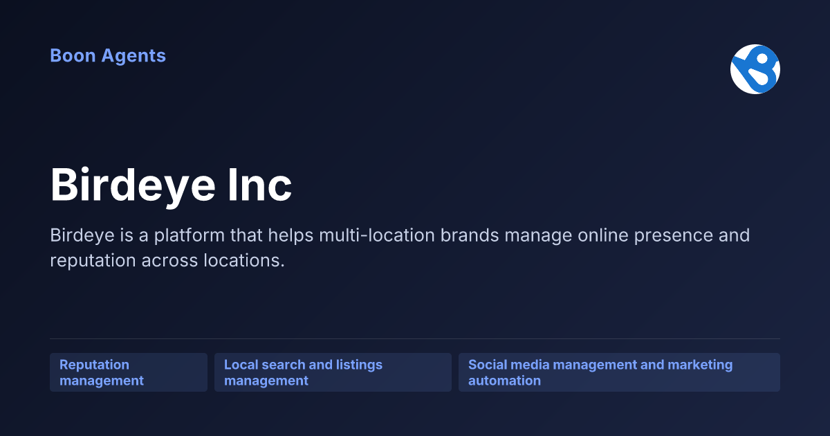 Birdeye Inc — company overview
