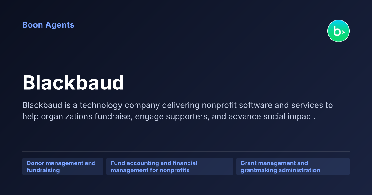 Blackbaud — company overview