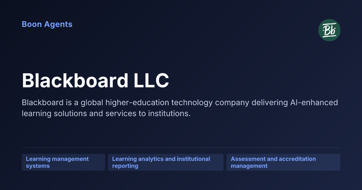 Blackboard LLC — company overview