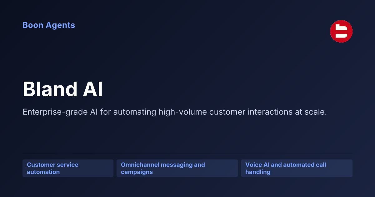 Bland AI — company overview