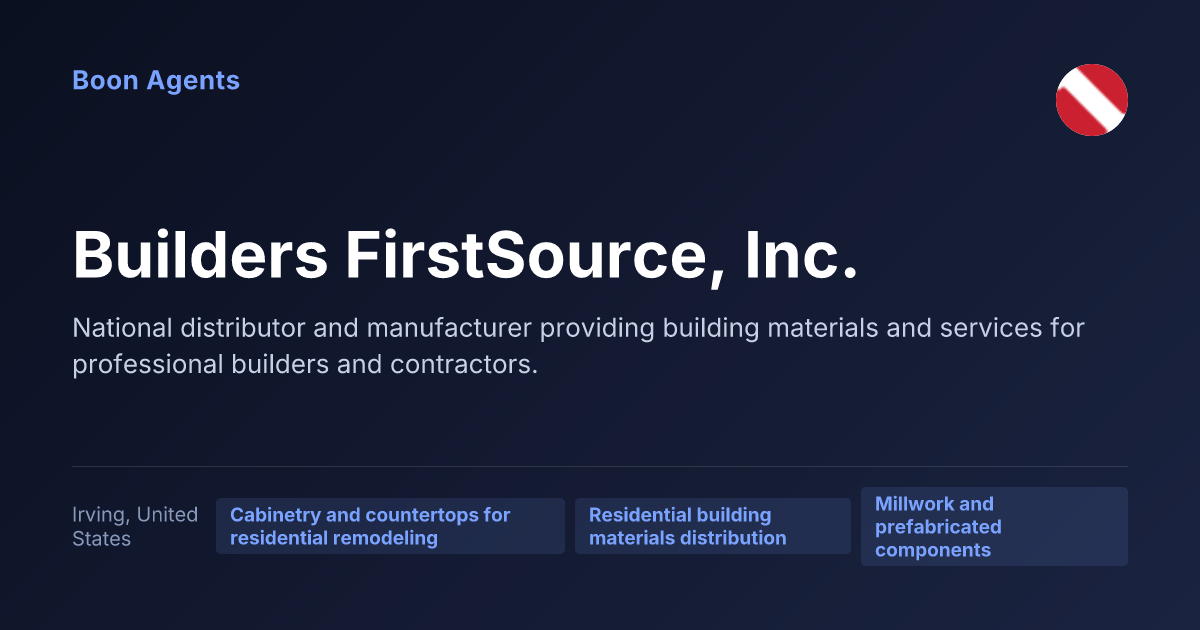 Builders FirstSource, Inc. — company overview