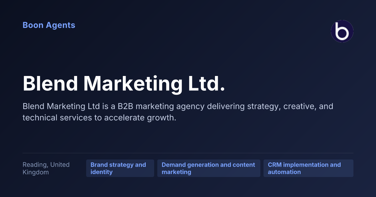 Blend Marketing Ltd. — company overview