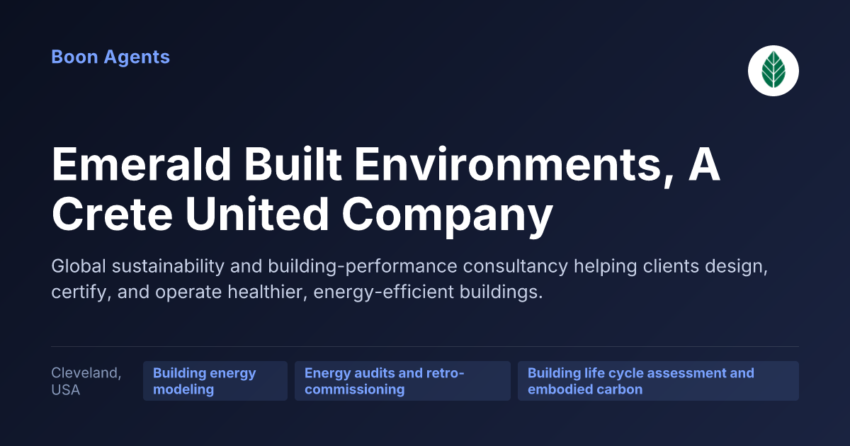 Emerald Built Environments, A Crete United Company — company overview