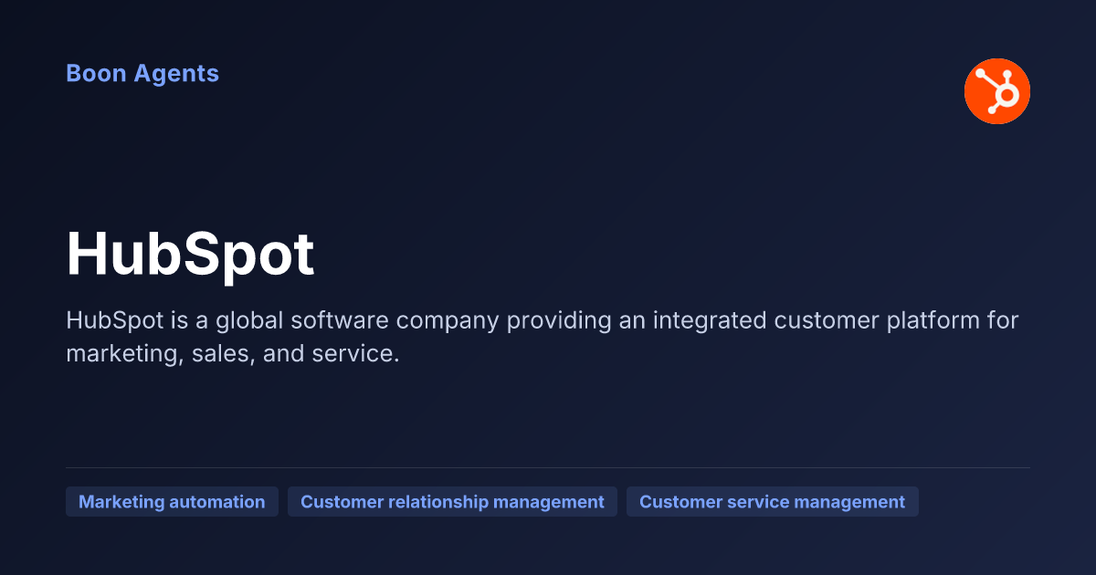 HubSpot — company overview