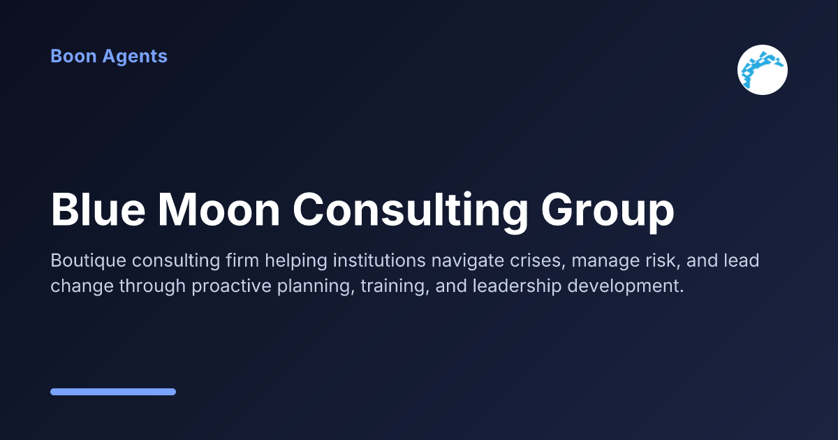 Blue Moon Consulting Group — company overview