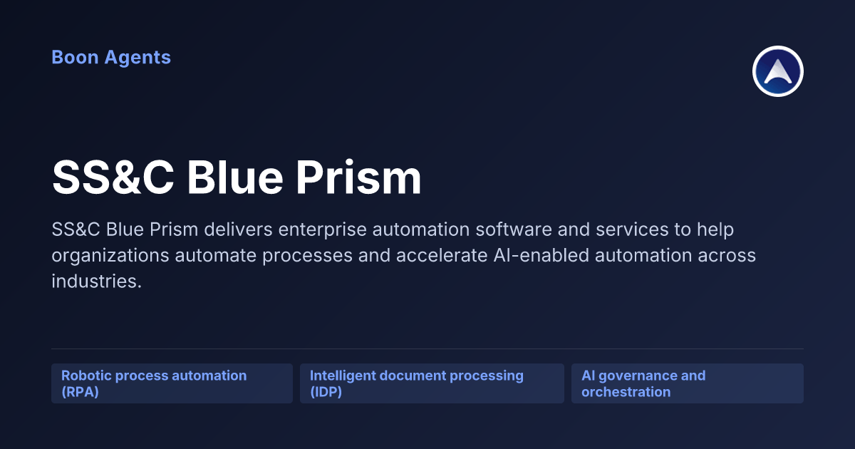 SS&C Blue Prism — company overview
