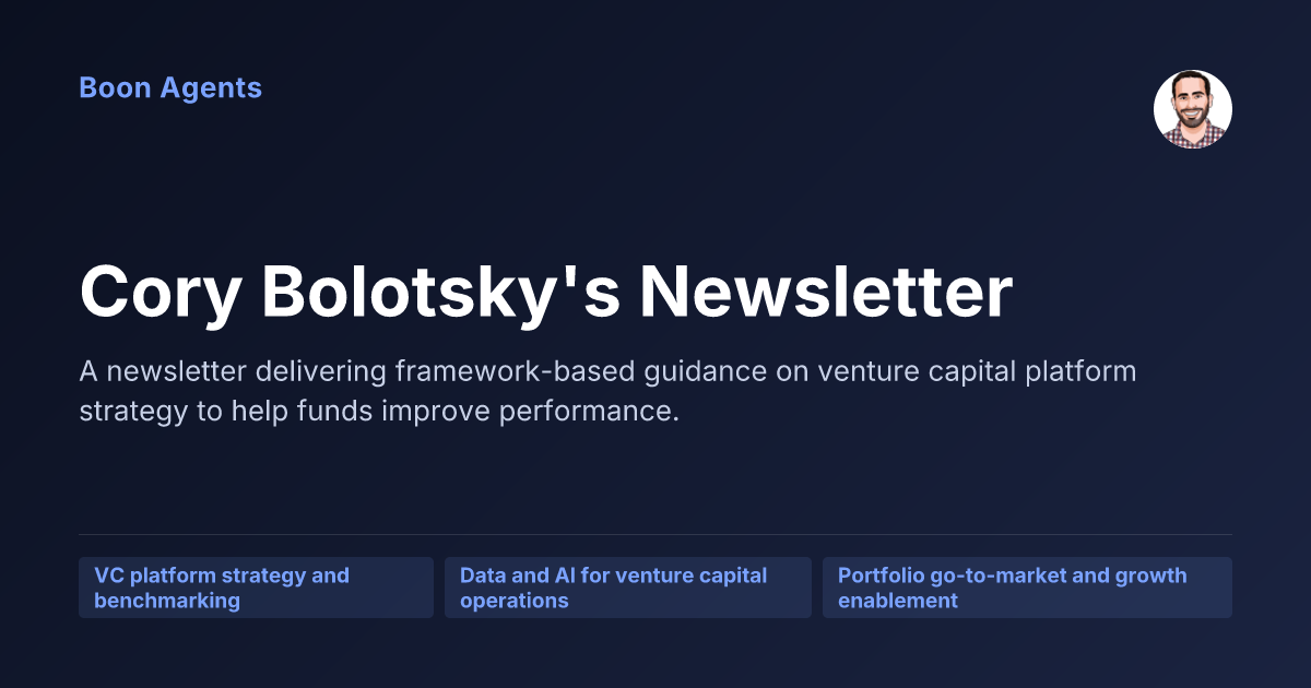Cory Bolotsky's Newsletter — company overview