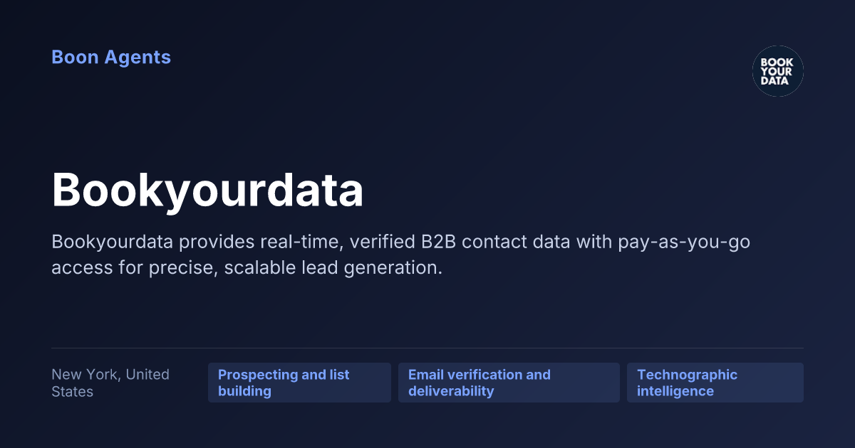 Bookyourdata — company overview